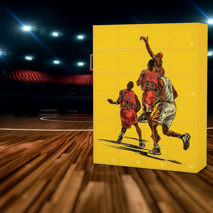 Basketball Collector Set | Advent Calendar with Mini Figures & Accessories | Fun Countdown for Fans