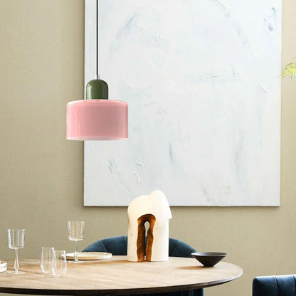 Handwoven Glass Pendant Light Bauhaus Style Indoor Hanging Lamp Adjustable Cable for Dining Room Kitchen Home Office