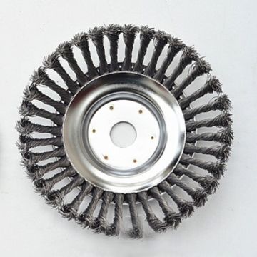 Weed Eater Head Steel Wire, Trimmer Head Replacement for String Trimmer with Mounting Plate, Carbon Steel Weed Trimmer Head