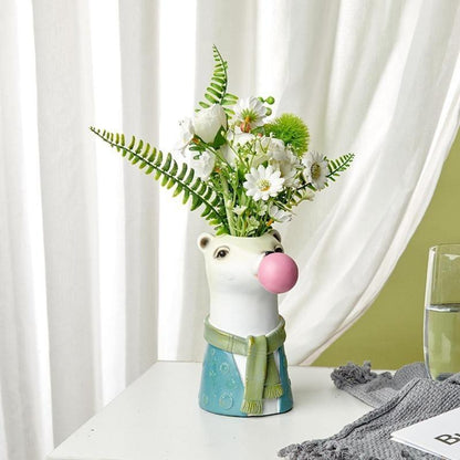 Wild Bubblegum Creature Vase