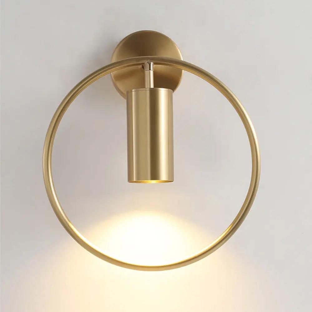 Curved Metal Wall Sconce Light with Linear Arm Design | Modern Lighting for Bedroom Living Room Hallway | Available in Black Gold & Black-Go