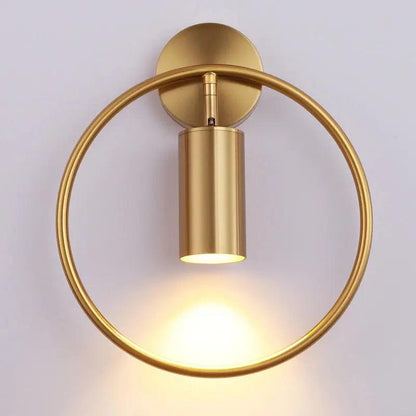 Curved Metal Wall Sconce Light with Linear Arm Design | Modern Lighting for Bedroom Living Room Hallway | Available in Black Gold & Black-Go