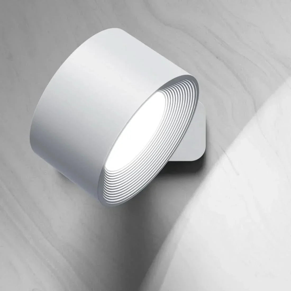 Swivel Wall Sconce LED Rechargeable Touch Control 3 Light Modes USB Powered 360 Degree Rotation Cordless Bedroom Reading Nightlight Hallway