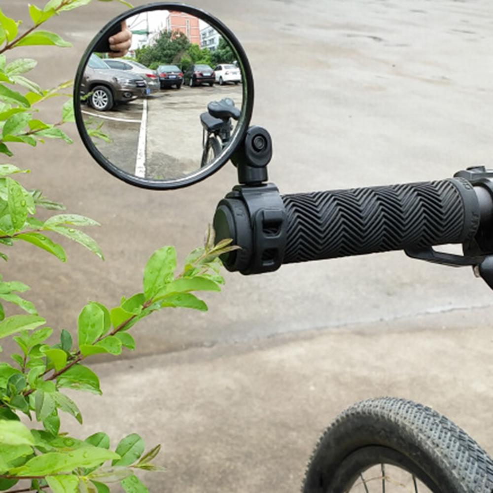 Handlebar Bicycle Rearview Mirror with Full Rotation Adjustment for Road & Mountain Bikes