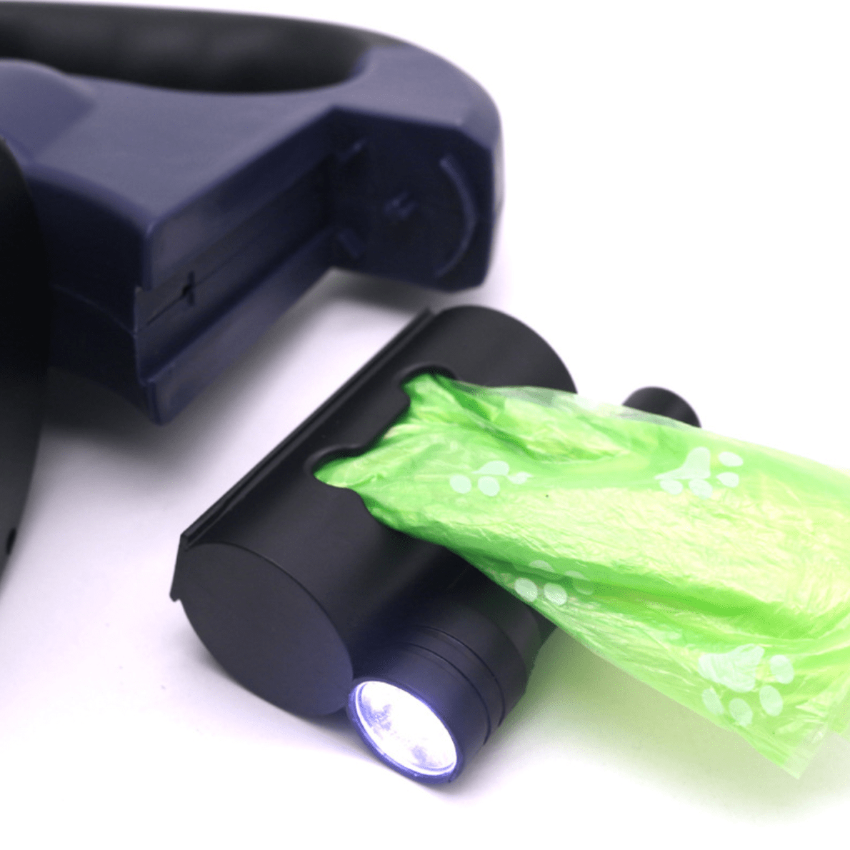 Dual Retractable Dog Leash with LED Flashlight for Walking Two Pets Simultaneously