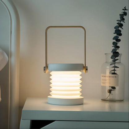 Rechargeable LED Lantern with Touch Dimmer Control & 360° Swivel Head for Bedroom, Living Room & Portable Lighting