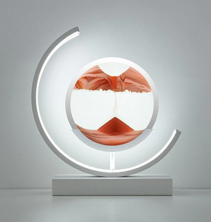 Serenova | Sand Landscape Lamp with Soft Light & Calming Atmosphere | Handmade Decorative Artwork for Tranquility