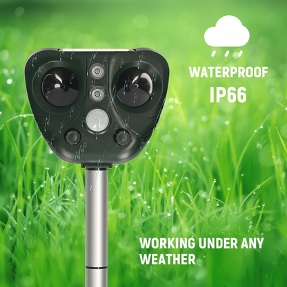 Bird Deterrent Ultrasonic Solar Powered, Bird Repellent Devices Outdoor with Flashing LED Light and 5 Modes, Pigeon Deterrent