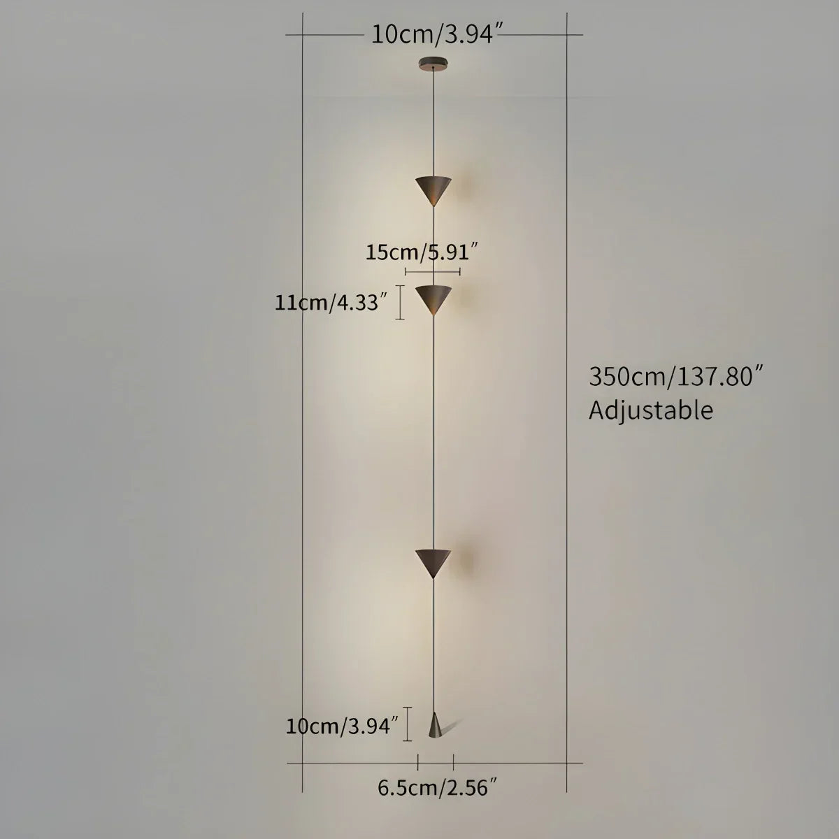 Adjustable Height Pole Light Iron & Acrylic LED Up to 11.5 Feet for Bedroom Living Room Modern Home Office Minimal Vertical Standing Accent