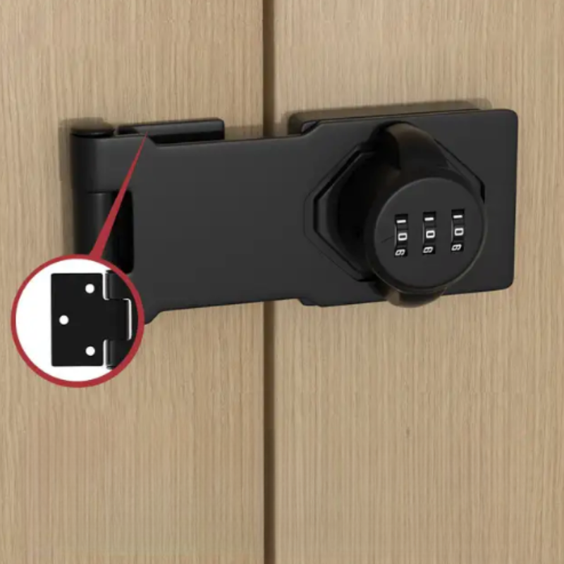Combination Cabinet Lock Keyless Security Latch for Drawers Cupboards Lockers Zinc Alloy No-Drill Mount 3-Digit Code Protection
