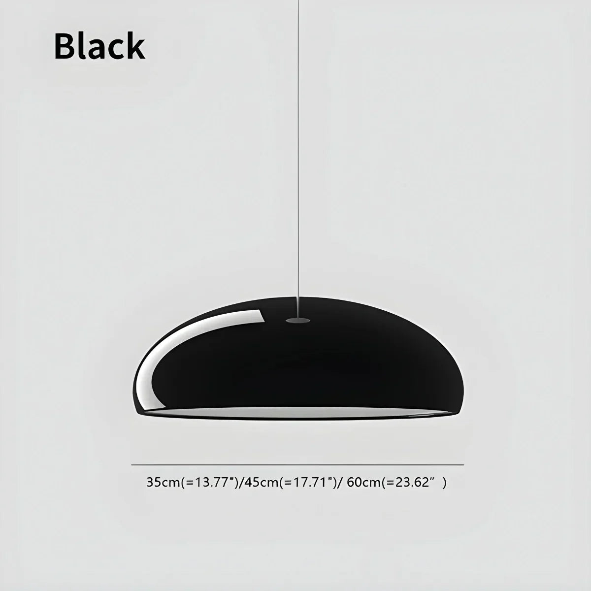 LED Overhead Fixture with Switchable Light Modes for Kitchen Islands, Dining Rooms & Open Living Spaces – Glossy Metal Round Ceiling Lamp in