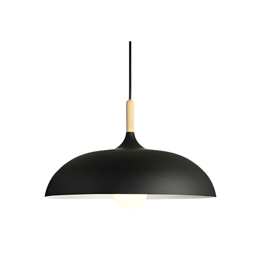 Wood and Iron Drop Light 14-24 Inches Diameter for Kitchen Island Dining Table Modern Minimalist Fixture E27 Socket Cord Height Adjustable