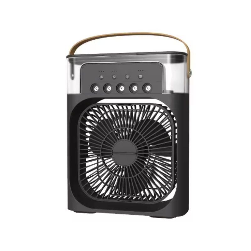Portable Personal Air Cooler with Humidifier & USB Power | Compact Desktop Fan with Ice Water Tank for Home, Office & Travel