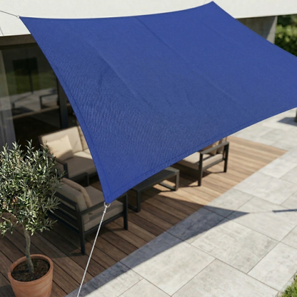 Rectangle Canopy Tarp 10×16.5 ft Waterproof Sunshade for Deck Yard Pool Balcony Pergola Gazebo Porch Awning 98% UV Block Shelter with Rope T