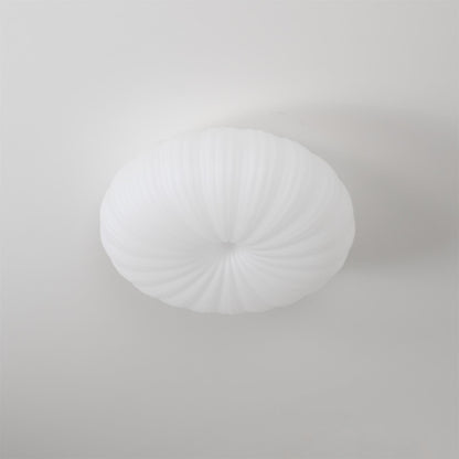 Round Flush Mount LED Light with Remote Control White 22 Inch Dimmable for Bedroom Living Room Kitchen Modern Low Profile Fixture