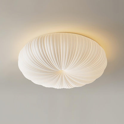 LED Flush Mount Ceiling Fixture White Acrylic 18 in Dimmable Remote Control for Bedroom Living Room Hallway Modern Low Profile Indoor Lighti