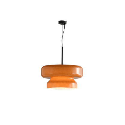 Glass Sphere Hanging Light Fixture LED Adjustable Height Brown 16 Inch Modern Ceiling Lamp for Kitchen Island Dining Room Breakfast Nook Liv