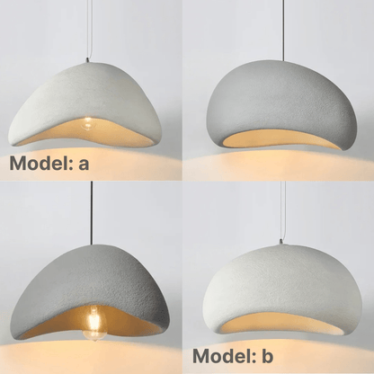 Dome Drop Ceiling Light with Height-Adjustable Cable E27 Socket Dimmable Fixture for Kitchen Island Dining Table