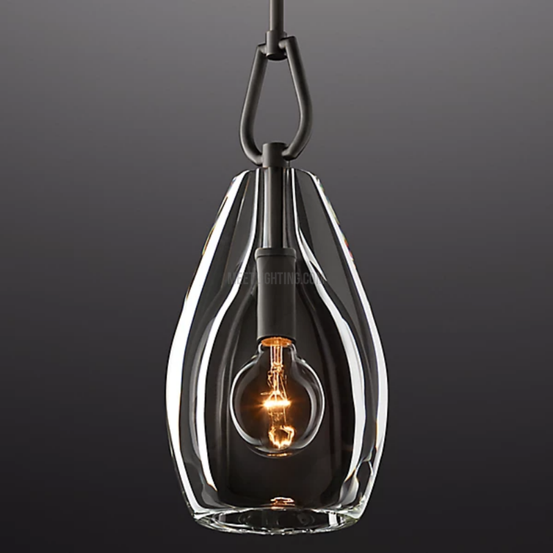 Crystal Glass Cylinder Pendant Light Adjustable Height Brass Nickel Bronze Finish Dining Room Kitchen Island