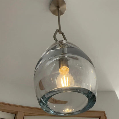 Crystal Glass Cylinder Pendant Light Adjustable Height Brass Nickel Bronze Finish Dining Room Kitchen Island