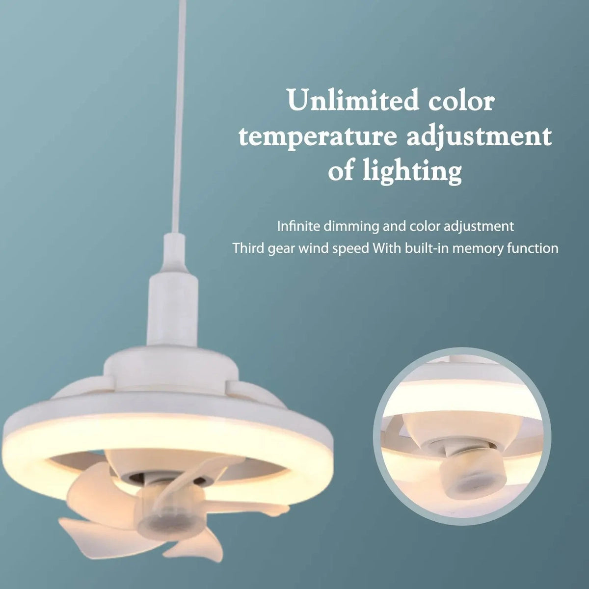 Ortekor | Modern Ceiling Fan with Remote Control & Silent Motor | Flush Mount Design for Comfortable Living