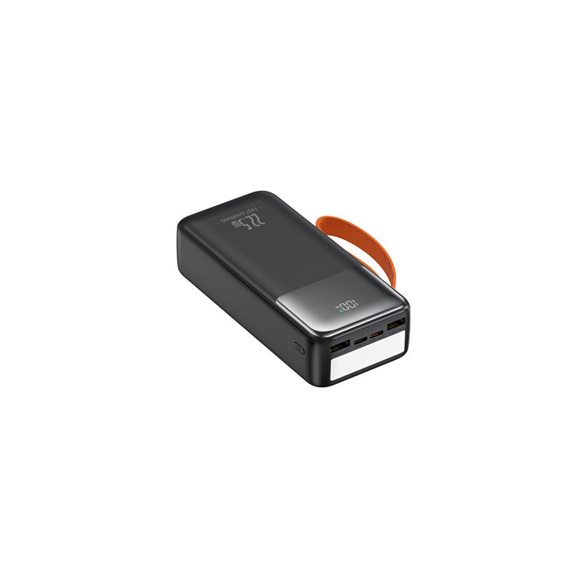 Portable Power Bank with Fast Charging & Integrated Cables | High Capacity for On-the-Go Charging