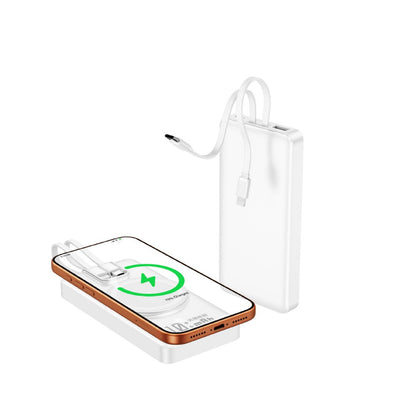 Portable Power Bank with Inductive Charging & Digital Display | Compact Design for On-the-Go Charging