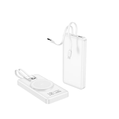 Portable Power Bank with Inductive Charging & Digital Display | Compact Design for On-the-Go Charging
