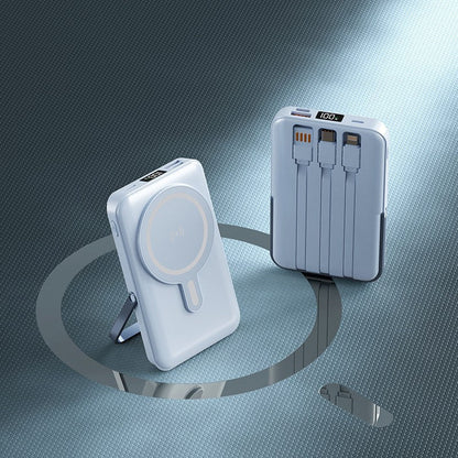 Ortekor Portable Charger Power Bank with Integrated Charging Cable & Wireless Charging – Best Power Bank for iPhone, Samsung & USB-C Devices