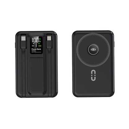 Portable Wireless Power Bank with Fast Charging & Digital Display | Compact Design for On-the-Go Charging