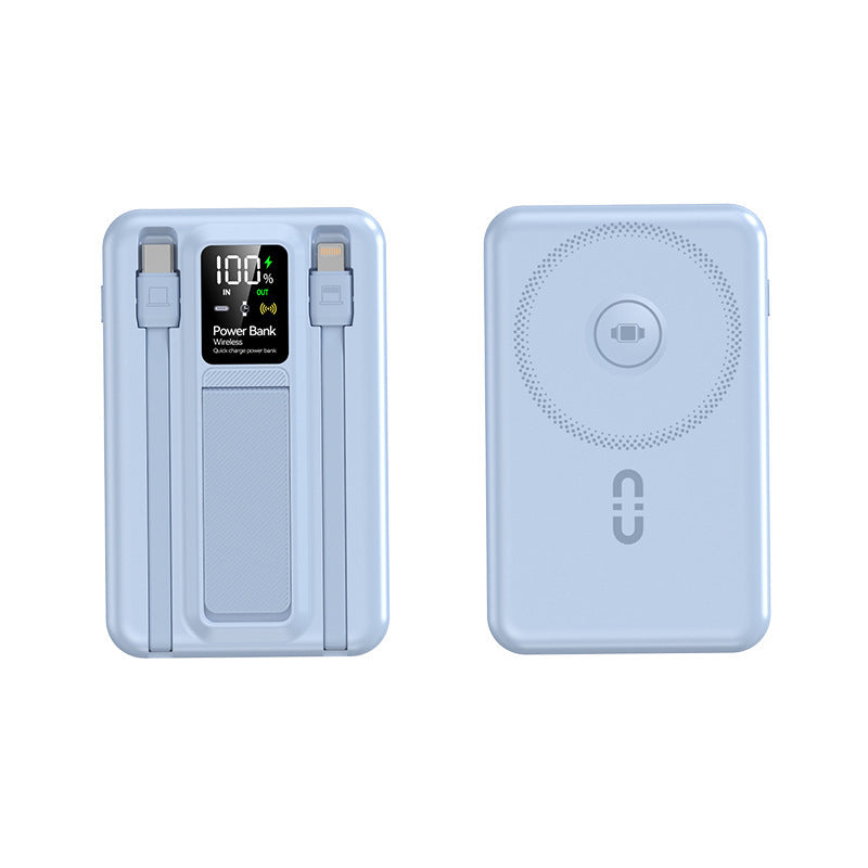 Portable Wireless Power Bank with Fast Charging & Digital Display | Compact Design for On-the-Go Charging