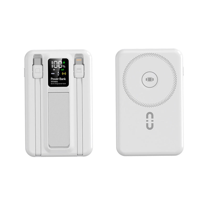 Portable Wireless Power Bank with Fast Charging & Digital Display | Compact Design for On-the-Go Charging