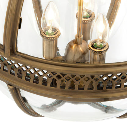 Spherical Glass Shade Ceiling Light E12 Socket Hardwired Overhead Fixture for Dining Table Kitchen Island Breakfast Nook Modern Farmhouse