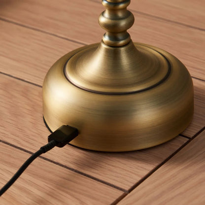 BrassLume | Portable LED Touch Table Lamp with 3-Stage Dimmer | Elegant Design for Versatile Lighting