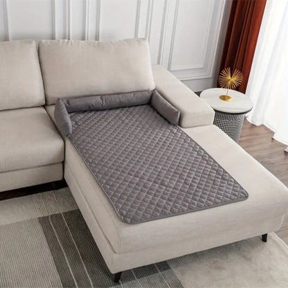 Breeze Pet Couch Cover - Water-Resistant Quilted Protector, Bolstered Comfort
