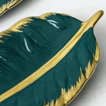 Leaf Ceramic Platters