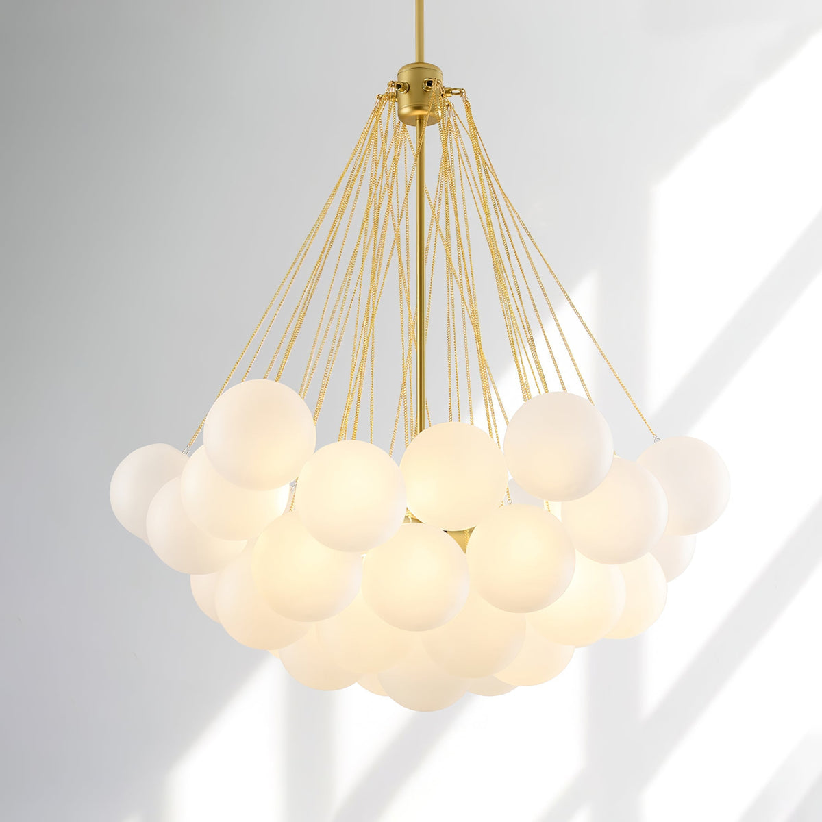 Bubble Pendant Light Multi-Globe Adjustable Ceiling Fixture Gold Black Chrome for Dining Room Living Room Foyer 19-73 Lights