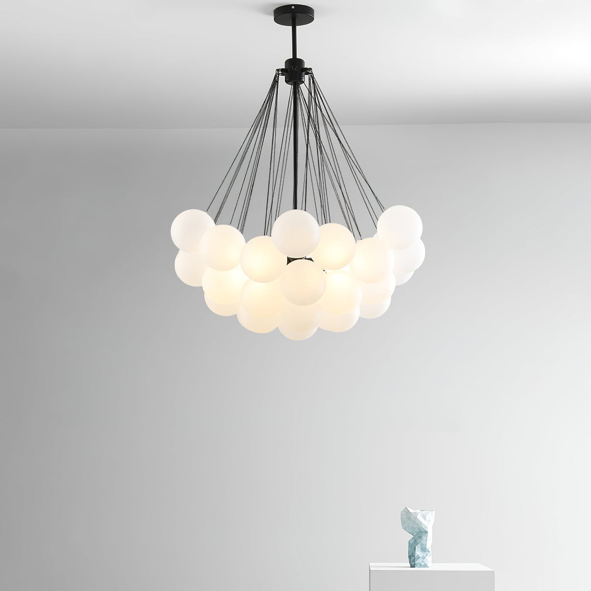 Bubble Pendant Light Multi-Globe Adjustable Ceiling Fixture Gold Black Chrome for Dining Room Living Room Foyer 19-73 Lights