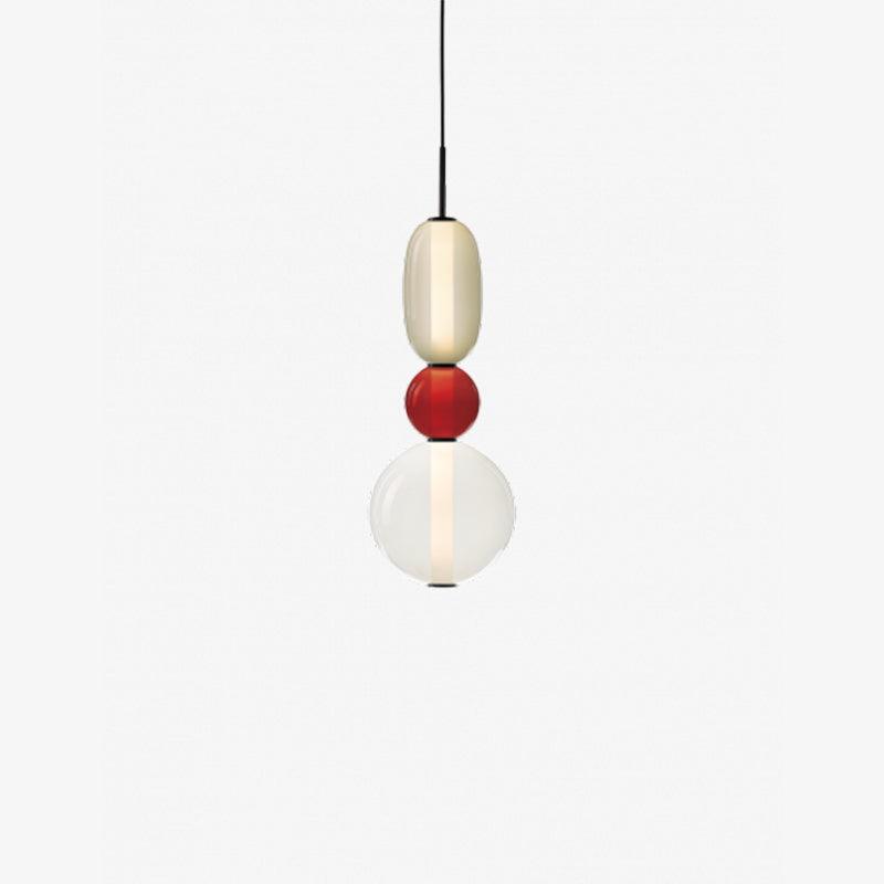 Multi-Jar LED Overhead Fixture 20 Inch Colorful Tinted Glass Drop Lights for Dining Kitchen Bedroom Modern Bohemian Accent Chandelier Adjust
