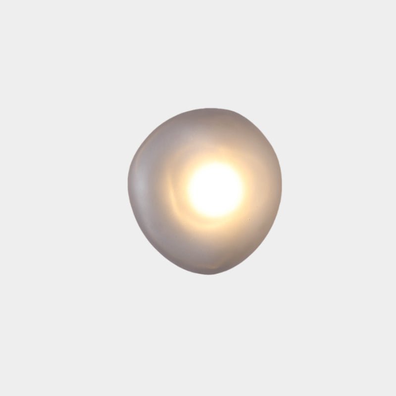Organic Glass LED Sconce Light Fixture Wall or Ceiling Mount Modern Home Lighting Warm Neutral Cool White for Bedroom Living Room Hallway De