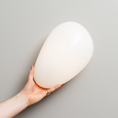 Organic Glass LED Sconce Light Fixture Wall or Ceiling Mount Modern Home Lighting Warm Neutral Cool White for Bedroom Living Room Hallway De