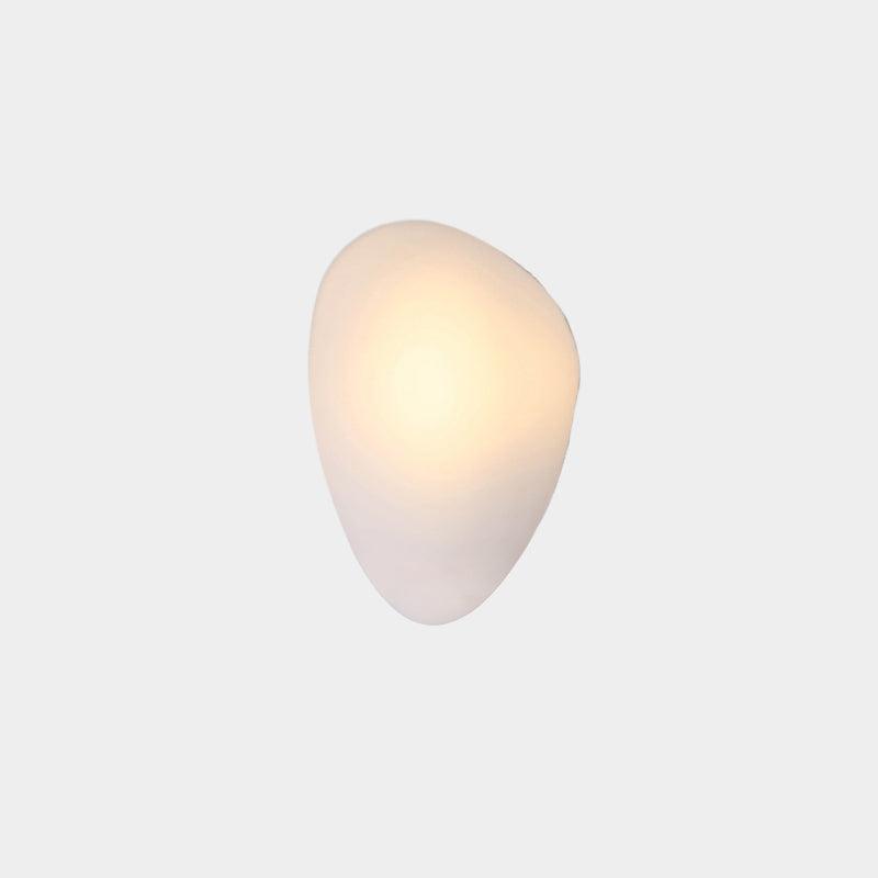 Organic Glass LED Sconce Light Fixture Wall or Ceiling Mount Modern Home Lighting Warm Neutral Cool White for Bedroom Living Room Hallway De