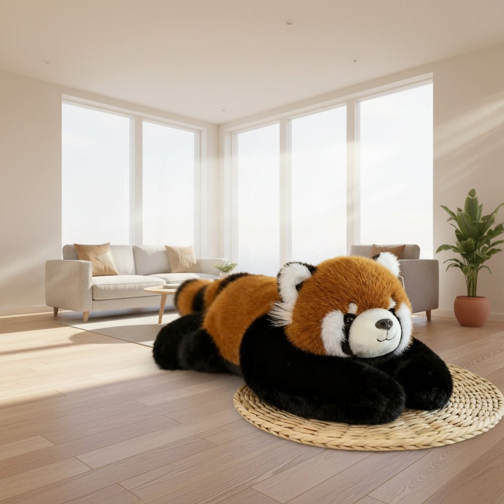 Plush Animal Cuddle Pillow with Long Arms for Relaxation and Sleep Support 18 Inch Weighted Hug Cushion for Stress Relief Napping Reading Me