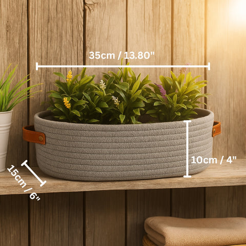 Harper Storage Basket Organizer - Durable Microfiber, Compact for Shelves