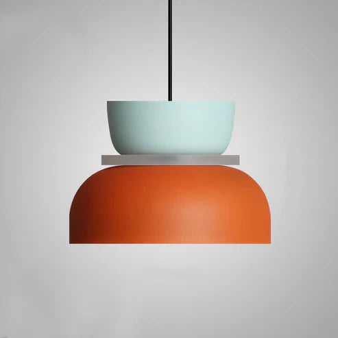 Simple LED Hanging Light in White Finish