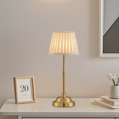 Caden Table Lamp - Cordless Brass, Touch Dimmable, LED