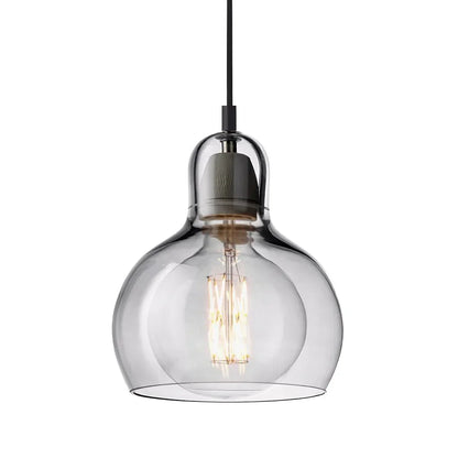 Hanging Ceiling Light Fixture Glass Globe 8 Inch Diameter Ambient Glow for Kitchen Island Entryway Hallway Bedside Nook E27 Socket 40W