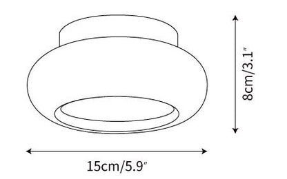CairnsGlow | Elegant Modern Flush Mount Ceiling Light Fixture for Home Decor
