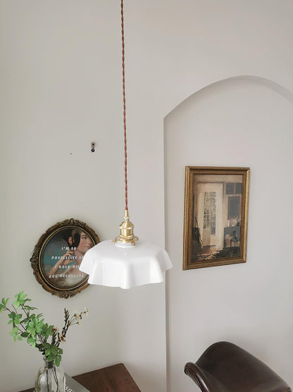 Hanging Ceiling Light Fixture Textured Dome Shade White Beige Pink Blue for Kitchen Island Dining Room Adjustable Height Indoor Pendant Lamp
