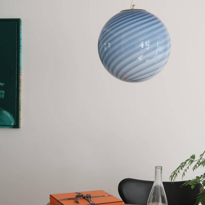 Round Glass Globe Overhead Light 12-Inch Honey Amber Ceiling Fixture for Dining Room Kitchen Counter Breakfast Nook Modern Hanging Lamp Home